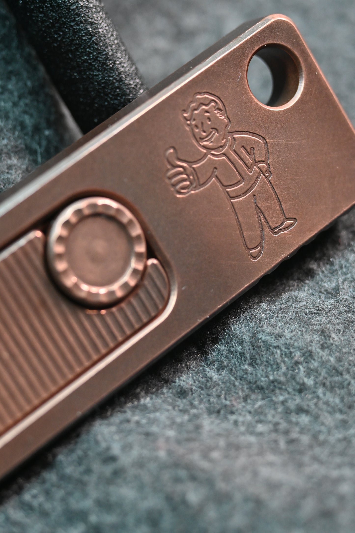 Fallout Combo Copper Cobra 5" w/ Textured Grips & Turnback Knife Co V2