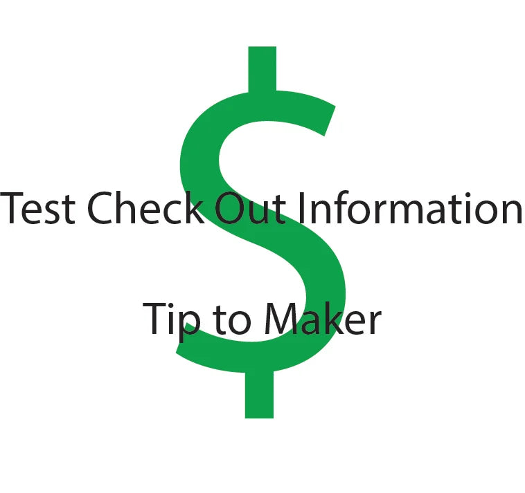 Setup Test Item / Tip to Maker