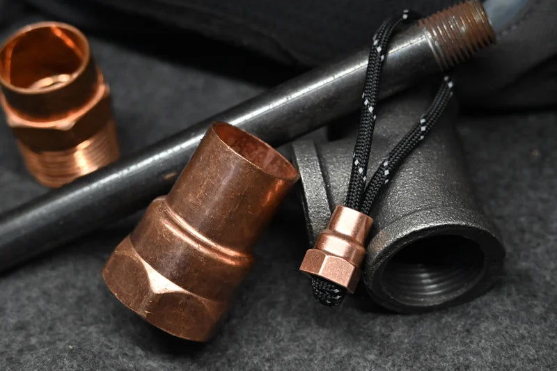 Plumber's Copper Lanyard Bead