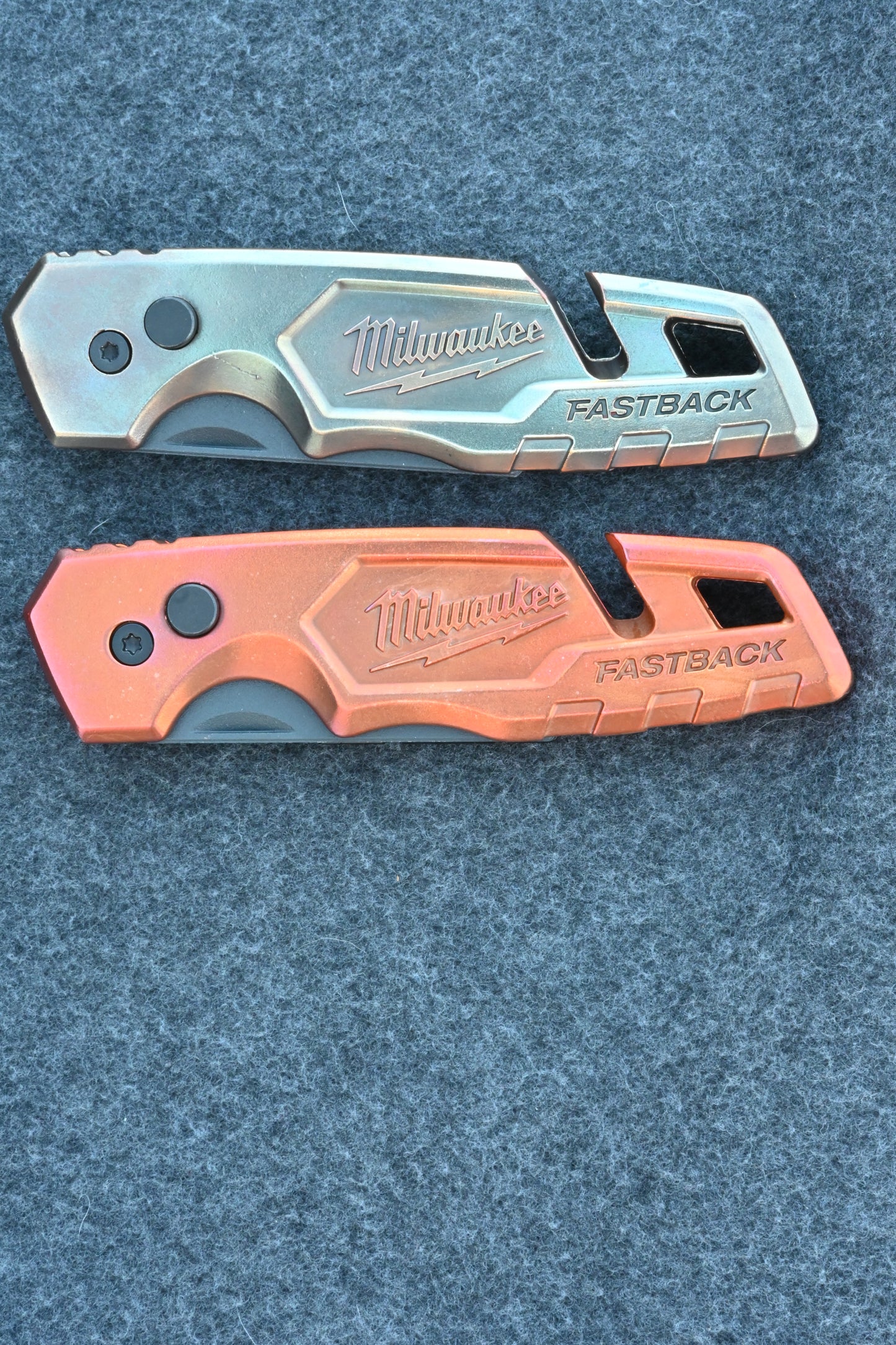Copper Fastback Razor Handle